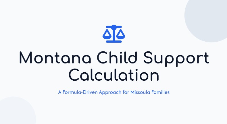 how is child support calculated montana